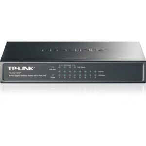 TP-Link 8-Port Metal Gigabit Desktop PoE Switch with 4-Port PoE+ (64W), 8-Port, Gigabit, POE
