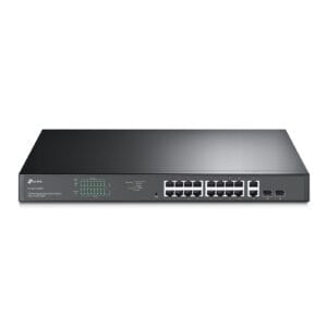 TP-Link 18-Port Metal Gigabit Easy Smart PoE Switch with 16-Port PoE+ (250W) (TL-SG1218MPE)