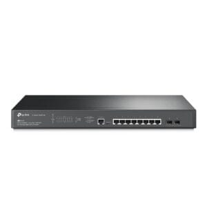 TP-Link JetStream 8-Port 2. and 2-Port 10GE SFP+ L2+ Managed Switch with 8-Port PoE+ (240W), 8-Port, POE