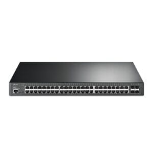 TP-Link 48-Port L2+ Managed GbE PoE+ Access Switch w/ 4 x 10G SFP+ Ports & 3-Year Omada Hosted Cloud Controller (TL-SG3452XP)