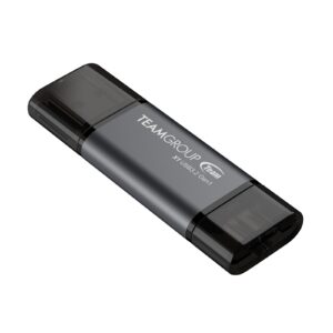 Team 2 in 1 Dual OTG 128GB Flash Drive, 128GB Flash Storage, USB 3.2