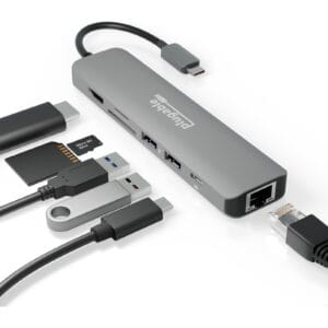Plugable Portable USB-C Ethernet Docking Station, USB-C