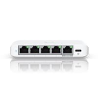 Ubiquiti .5G-5 UniFi Flex 2.5G Ultra Compact 5 Port POE/USB-C Powered Managed Switch, USB-C, 5-Port, POE
