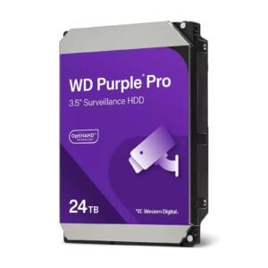 WD Purple Pro 24TB SATA Smart VideoHard Drive, 7200RPM, Transfer Rate up to 272MB/s, 512MB Cache