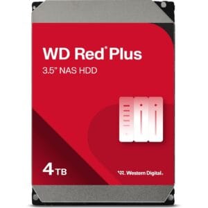 WD Red Plus 4TB 3.5" 256MB Cache SATA III NAS Internal Hard Drive