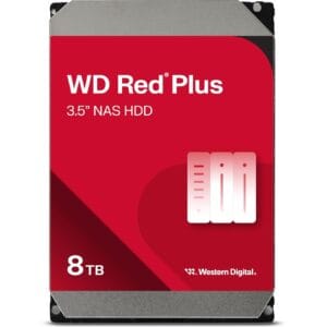 WD Red Plus 8TB 3.5" 256MB Cache SATA III NAS Internal Hard Drive