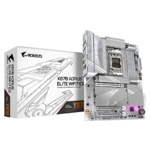 Gigabyte X870 AORUS ELITE Wi‑Fi 7 ICE AMD AM5 Socket Motherboard, Wi‑Fi 7