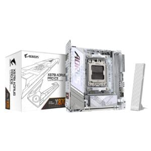 Gigabyte X870I AORUS PRO ICE AMD AM5 Socket Motherboard, Wi‑Fi 7