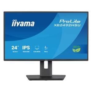 Iiyama ProLite 24-Inch 120Hz Full HD IPS Height Adjustable Monitor with Slim Bezel (XB2492HSU-B1), FHD