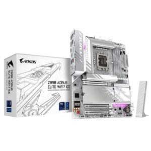 Gigabyte Z890 AORUS ELITE Wi‑Fi 7 ICE Intel 1851 Socket Motherboard, Wi‑Fi 7