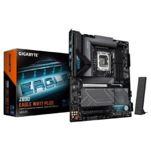 Gigabyte Z890 EAGLE Wi‑Fi 7 PLUS Intel 1851 Socket Motherboard, Wi‑Fi 7