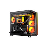 be quiet! Light Loop IO LCD 360mm Black AIO CPU Liquid Cooler (BW032), IPS Display, ARGB, 3x Light Wings LX 120mm PWM Fans and IO Controller