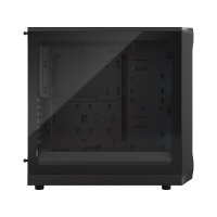 Fractal Design Focus 2 RGB Black ATX Mid Tower PC Case, Clear Tempered Glass, High-Airflow Mesh Front, 2 x 140mm Aspect RGB Fans, 360mm Radiator Support