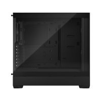 Fractal Design Pop Air Black ATX Mid Tower PC Case, Clear Tempered Glass, High-Airflow Mesh Front, 3 x 120mm Aspect Fans, 280mm Radiator Support