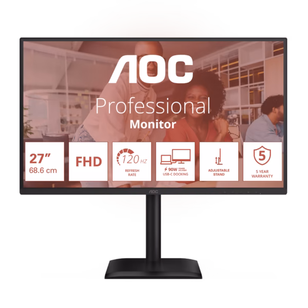 Aoc Monitor 27-inch Ips Fhd16:9 120hz 1920x1080 4 Ms
