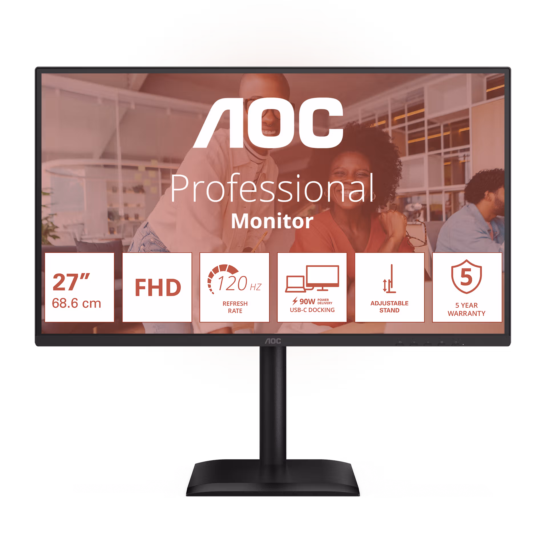 Aoc Monitor 27-inch Ips Fhd16:9 120hz 1920x1080 4 Ms