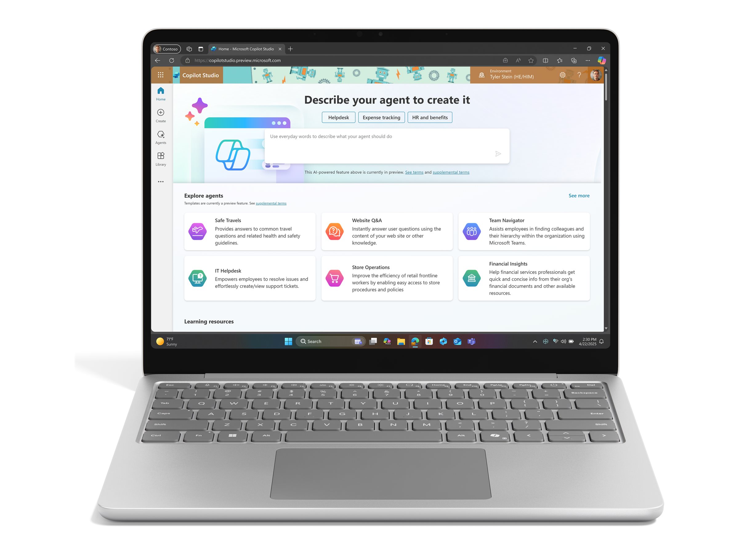 Surface Laptop 13-inch Sd X Plus (8 Core) 16GB 256GB W11pro - Pla