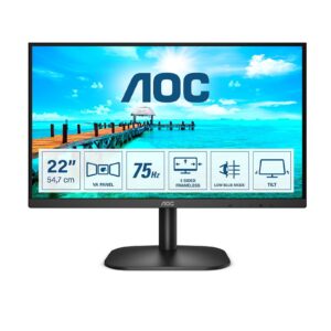 AOC 22B2H/EU 21.5 Inch Frameless Monitor, 21.5in, FHD