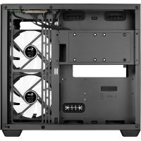 Aerocool (.11) Mid tower PC case (ACCM-ES01163.11), Tempered glass, Up to 162mm GPU clearance, RGB, Included fans 2x 140 mm