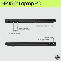 HP 15-fd1001nax Laptop (D96Z1EA#ABU), 8GB RAM, 256GB SSD, 15.6in, Windows 11 Home
