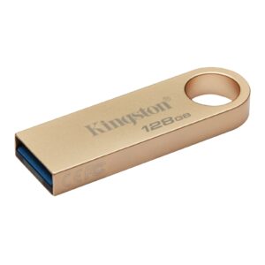 Kingston DataTraveler SE9 G3 128GB USB 3.2 USB Flash Drive (DTSE9G3/128GB), Gold