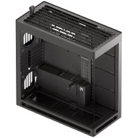 HAVN Black (HVN-CA-HS420-06), Mid tower PC case, UniSheet glass, Up to 480mm GPU clearance, Supports up to 11 x 140mm fans
